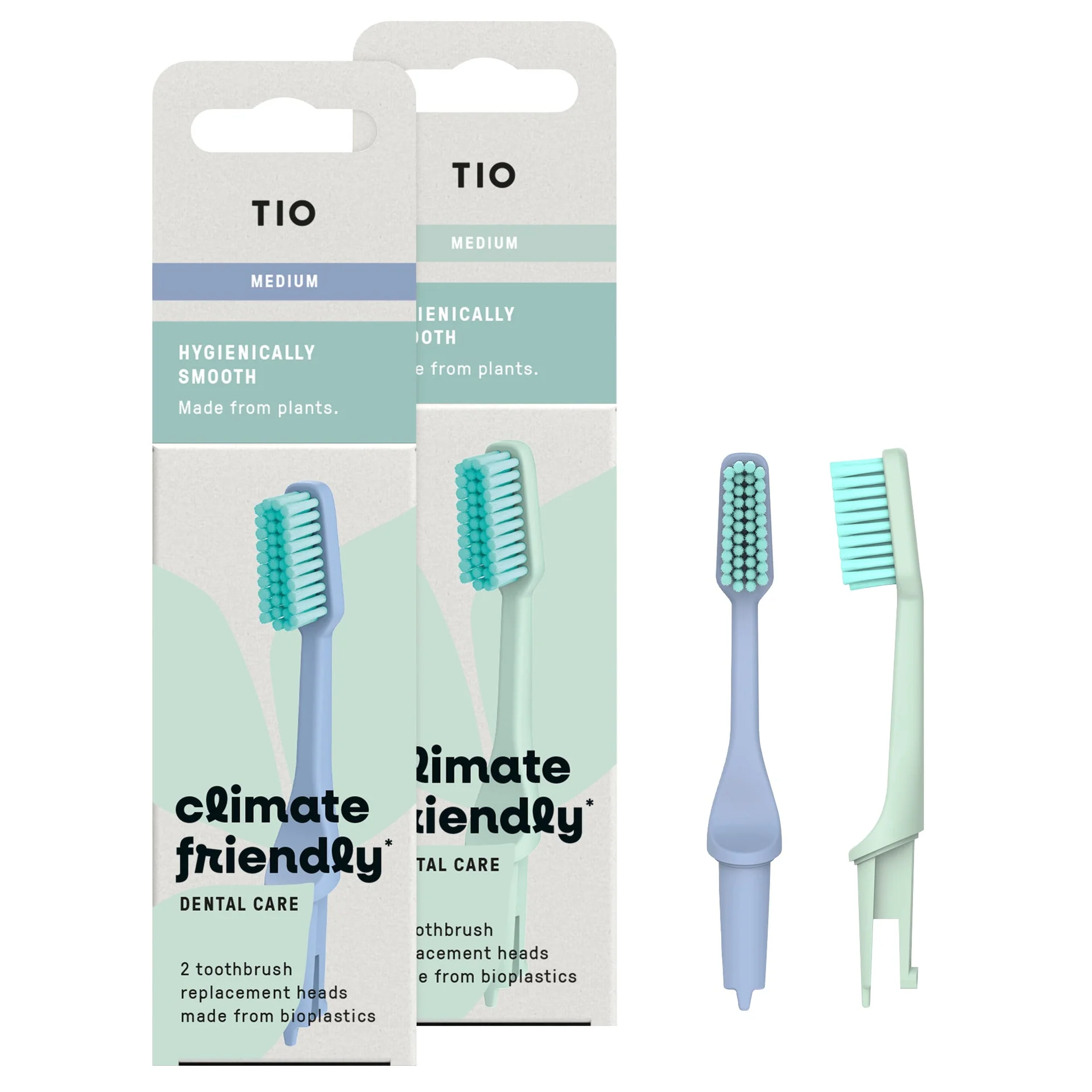 Tio Toothbrush replacement heads - 2 pack